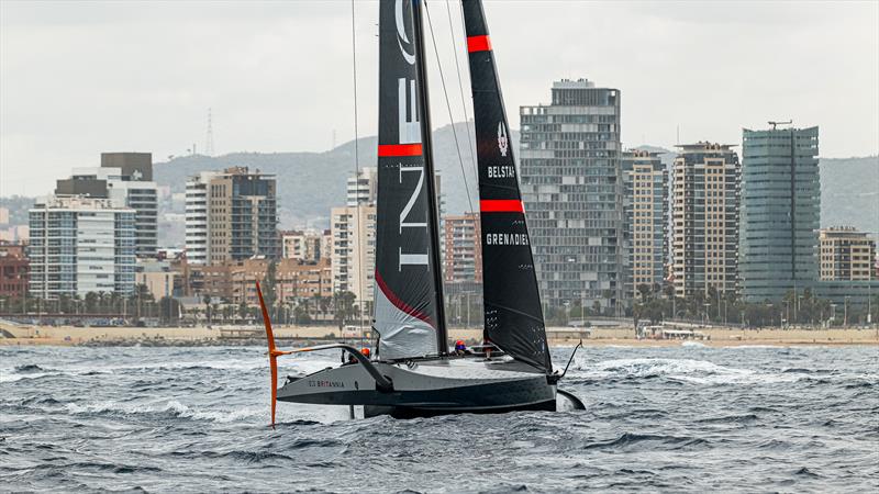 INEOS Britannia - LEQ12 - Day 64 - August 2, 2023 - Barcelona photo copyright Ugo Fonolla / America's Cup taken at Royal Yacht Squadron and featuring the AC40 class