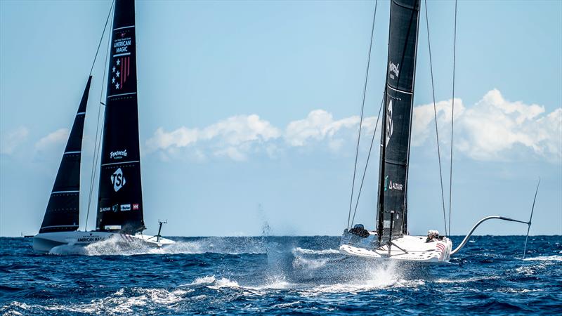 NYYC American Magic - LEQ12/AC40s - Day 47 - August 4 , 2023 - Barcelona photo copyright Paul Todd/America's Cup taken at New York Yacht Club and featuring the AC40 class