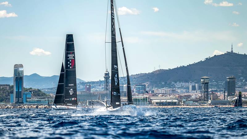 NYYC American Magic - LEQ12/AC40s - Day 47 - August 4 , 2023 - Barcelona photo copyright Paul Todd/America's Cup taken at New York Yacht Club and featuring the AC40 class