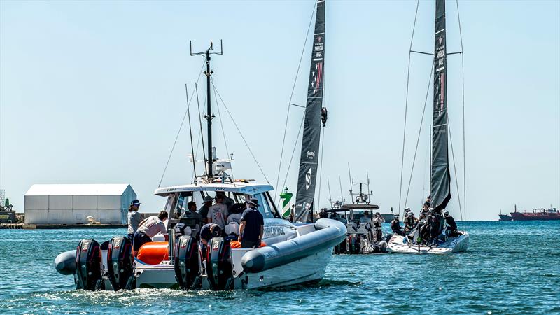 NYYC American Magic - LEQ12/AC40s - Day 47 - August 4 , 2023 - Barcelona photo copyright Paul Todd/America's Cup taken at New York Yacht Club and featuring the AC40 class