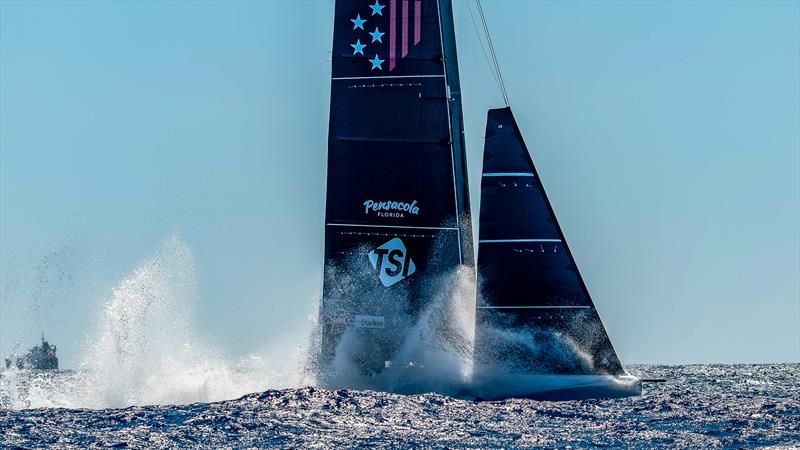 NYYC American Magic - LEQ12/AC40s - Day 47 - August 4 , 2023 - Barcelona photo copyright Paul Todd/America's Cup taken at New York Yacht Club and featuring the AC40 class