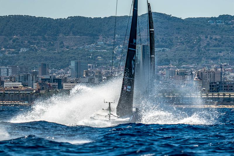 NYYC American Magic - LEQ12/AC40s - Day 47 - August 4 , 2023 - Barcelona photo copyright Paul Todd/America's Cup taken at New York Yacht Club and featuring the AC40 class