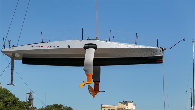 INEOS Britannia - Day 65 - Tow testing - Barcelona - August, 4 2023 - photo © Paul Todd/America's Cup