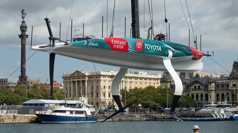 Emirates Team New Zealand - AC40 - Day BD1 - August 7, 2023 - Barcelona - photo © Job Vermeulen / America's Cup