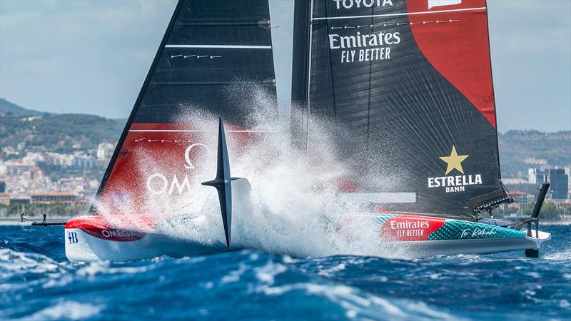 Emirates Team New Zealand - AC40 - Day BD1 - August 7, 2023 - Barcelona photo copyright Job Vermeulen / America's Cup taken at Royal New Zealand Yacht Squadron and featuring the AC40 class