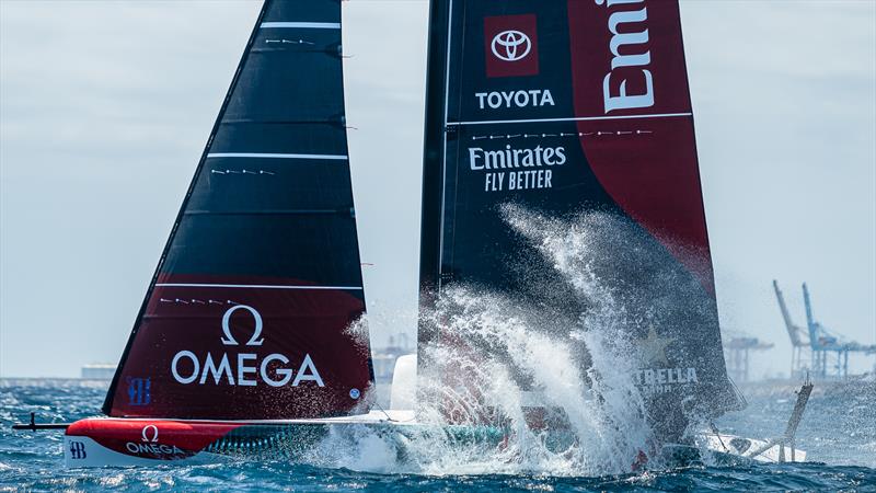 Emirates Team New Zealand - AC40 - Day BD1 - August 7, 2023 - Barcelona photo copyright Job Vermeulen / America's Cup taken at Royal New Zealand Yacht Squadron and featuring the AC40 class