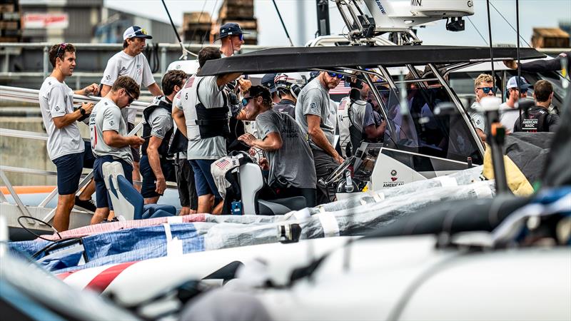 NYYC American Magic - LEQ12/AC40s - Day 49 - August 8 , 2023 - Barcelona photo copyright Paul Todd/America's Cup taken at New York Yacht Club and featuring the AC40 class