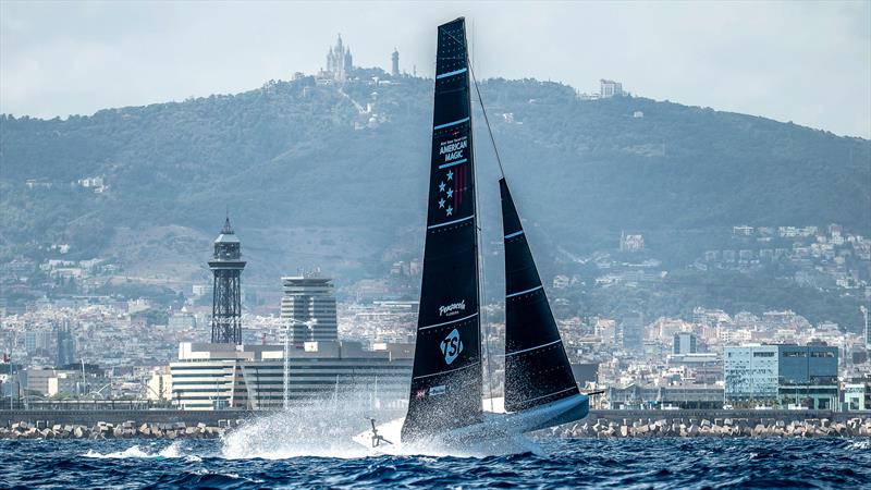 NYYC American Magic - LEQ12/AC40s - Day 49 - August 8 , 2023 - Barcelona - photo © Paul Todd/America's Cup