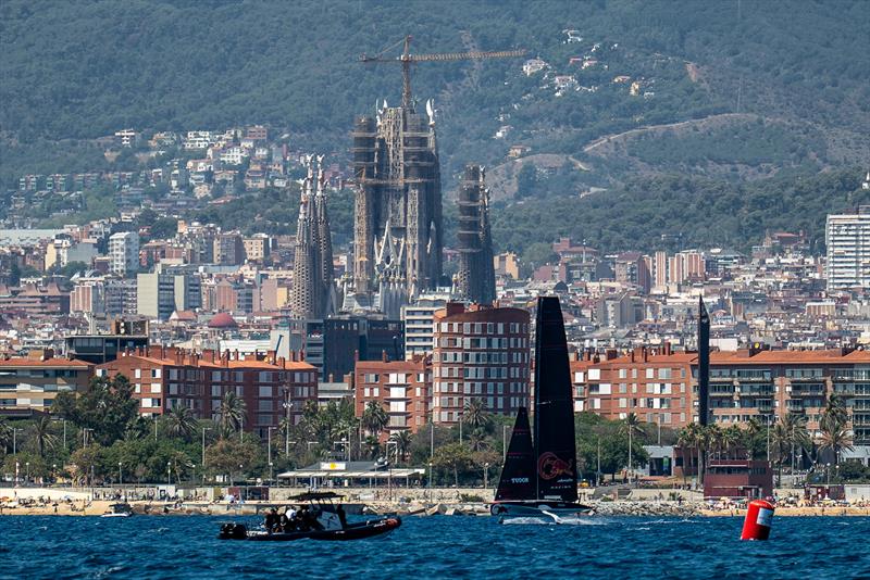 Alinghi Red Bull Racing - LEQ12/AC40 - Day 48 - August 9 , 2023 - Barcelona photo copyright Paul Todd/America's Cup taken at New York Yacht Club and featuring the AC40 class