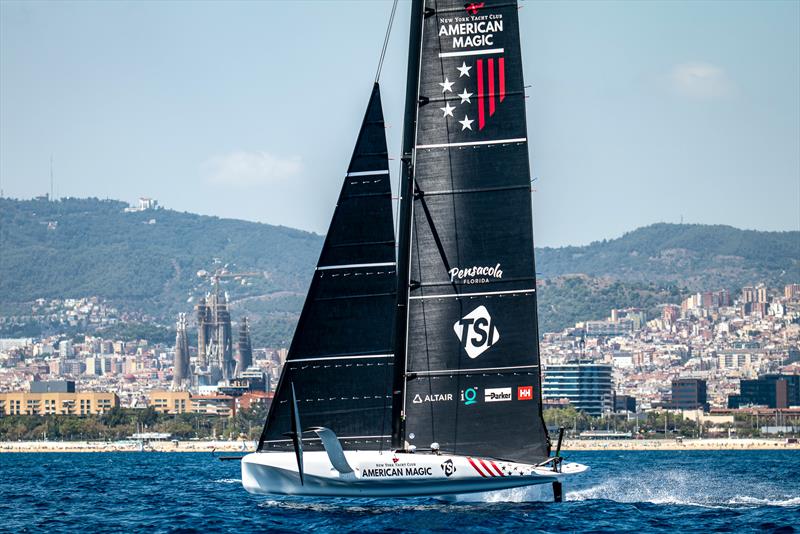 NYYC American Magic - LEQ12/AC40 - Day 50 - August 9 , 2023 - Barcelona photo copyright Paul Todd/America's Cup taken at New York Yacht Club and featuring the AC40 class