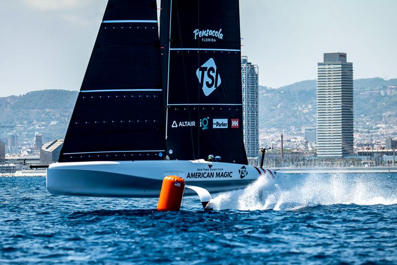 American Magic - LEQ12/AC40 - Day 50 - August 9 , 2023 - Barcelona - photo © Paul Todd/America's Cup