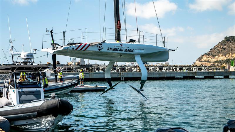 American Magic - LEQ12/AC40 - Day 50 - August 9 , 2023 - Barcelona photo copyright Paul Todd/America's Cup taken at New York Yacht Club and featuring the AC40 class