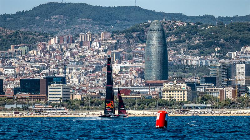 Alinghi Red Bull Racing - LEQ12/AC40 - Day 49 - August 9 , 2023 - Barcelona - photo © Paul Todd/America's Cup