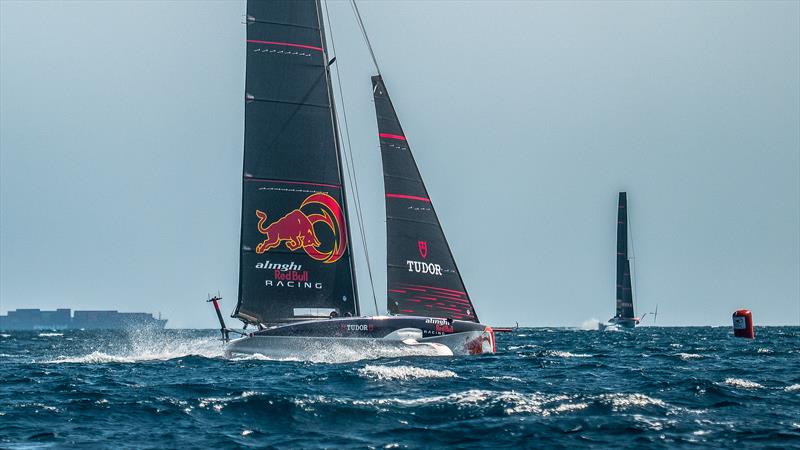 Alinghi Red Bull Racing - LEQ12/AC40 - Day 48 - August 9 , 2023 - Barcelona photo copyright Alex Carabi / America's Cup taken at Société Nautique de Genève and featuring the AC40 class