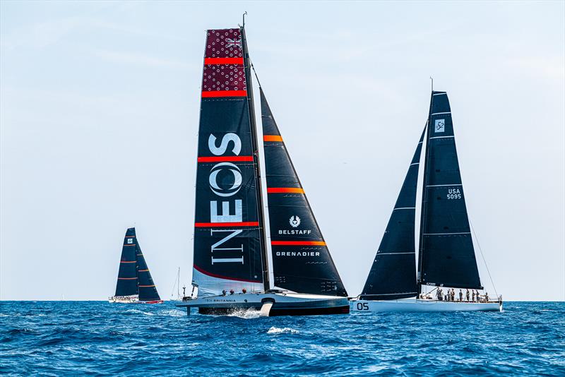 INEOS Britannia - AC40 - Day 71 - August 19, 2023 - Barcelona photo copyright Ugo Fonolla / America's Cup taken at Royal Yacht Squadron and featuring the AC40 class