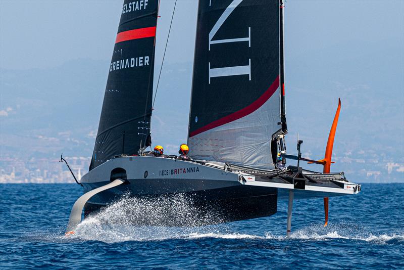 INEOS Britannia - AC40 - Day 71 - August 19, 2023 - Barcelona photo copyright Ugo Fonolla / America's Cup taken at Royal Yacht Squadron and featuring the AC40 class