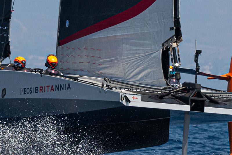 INEOS Britannia - AC40 - Day 71 - August 19, 2023 - Barcelona photo copyright Ugo Fonolla / America's Cup taken at Royal Yacht Squadron and featuring the AC40 class