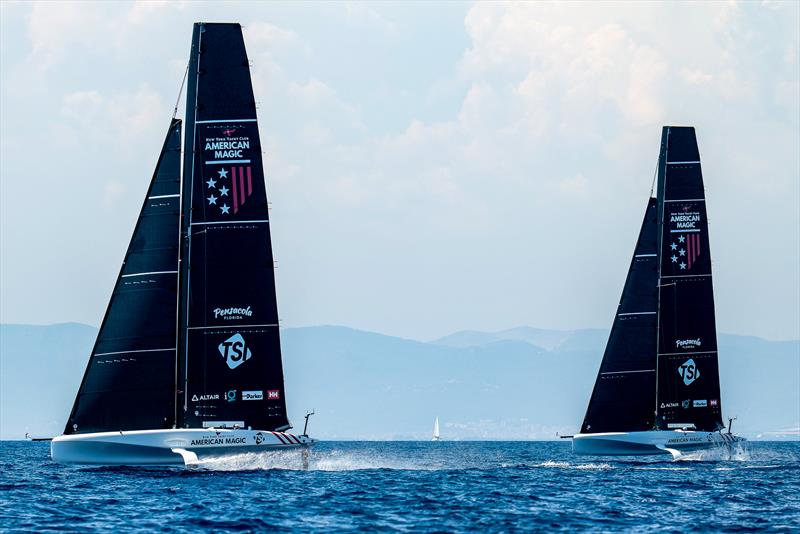  American Magic - AC40 - Day 56 - Barcelona - August 23, 2023 photo copyright Paul Todd/America's Cup taken at New York Yacht Club and featuring the AC40 class