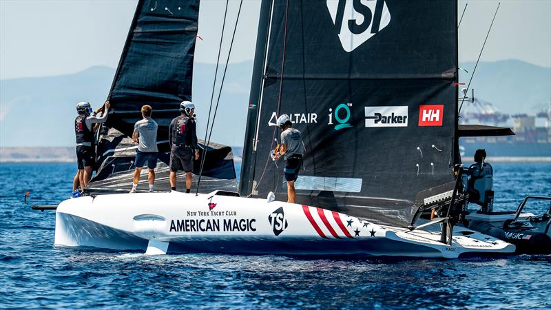  American Magic - AC40 - Day 56 - Barcelona - August 23, 2023 photo copyright Paul Todd/America's Cup taken at New York Yacht Club and featuring the AC40 class