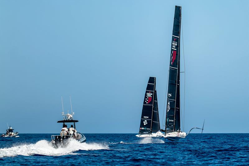  American Magic - AC40 - Day 56 - Barcelona - August 23, 2023 photo copyright Paul Todd/America's Cup taken at New York Yacht Club and featuring the AC40 class