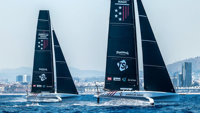  American Magic - AC40 - Day 57 - Barcelona - August 24, 2023 photo copyright Paul Todd/America's Cup taken at New York Yacht Club and featuring the AC40 class