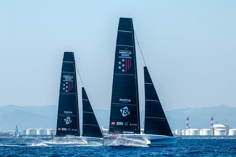  American Magic - AC40 - Day 57 - Barcelona - August 24, 2023 photo copyright Paul Todd/America's Cup taken at New York Yacht Club and featuring the AC40 class