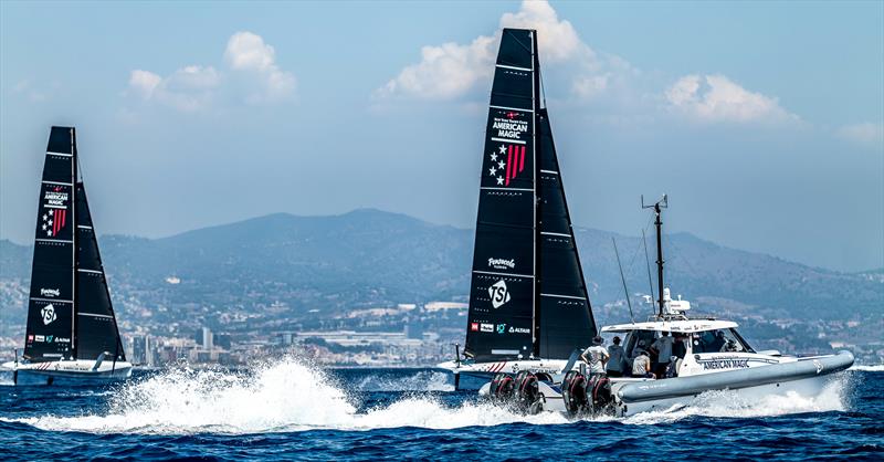  American Magic - AC40 - Day 57 - Barcelona - August 24, 2023 photo copyright Paul Todd/America's Cup taken at New York Yacht Club and featuring the AC40 class