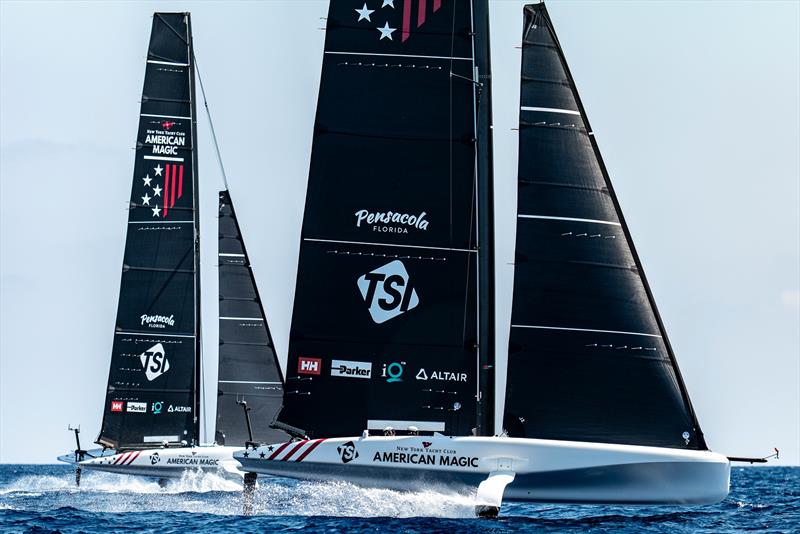 American Magic - Day 58 - Barcelona - August 25, 2023 photo copyright Paul Todd/America's Cup taken at New York Yacht Club and featuring the AC40 class