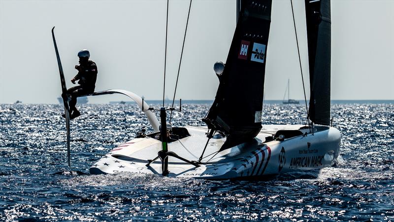  American Magic - AC40 - Day 58 - Barcelona - August 25, 2023 photo copyright Paul Todd/America's Cup taken at New York Yacht Club and featuring the AC40 class