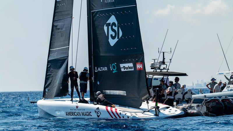  American Magic - AC40 - Day 58 - Barcelona - August 25, 2023 photo copyright Paul Todd/America's Cup taken at New York Yacht Club and featuring the AC40 class