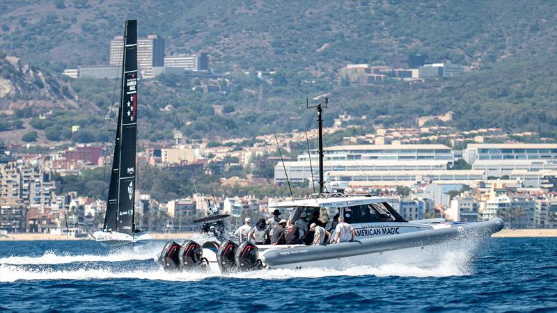  American Magic - AC40 - Day 58 - Barcelona - August 25, 2023 photo copyright Paul Todd/America's Cup taken at New York Yacht Club and featuring the AC40 class