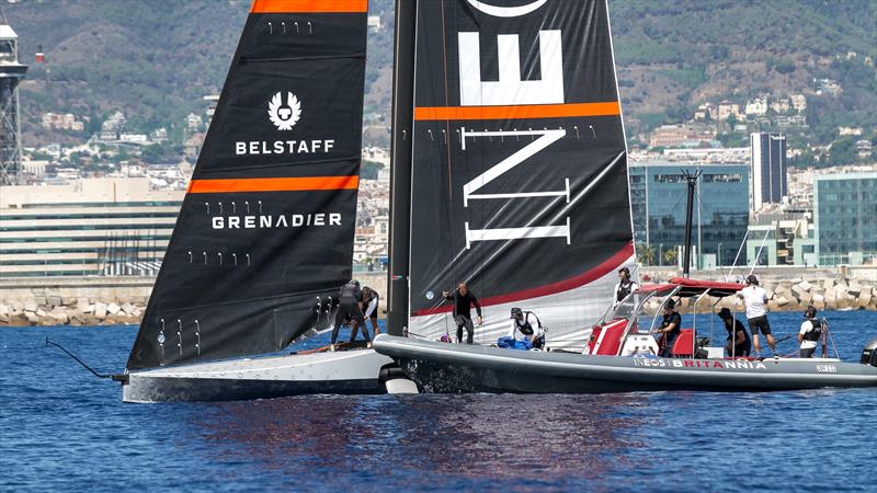 INEOS Britannia - AC40 - Day 72 - Barcelona - August 28, 2023 - photo © Ugo Fonolla / America's Cup