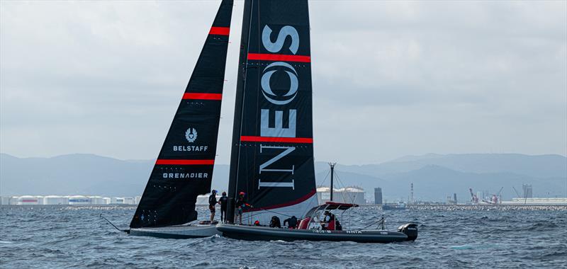 INEOS Britannia - LEQ12 - Day 73 - Barcelona - August 30, 2023 photo copyright Ugo Fonolla / America's Cup taken at Royal Yacht Squadron and featuring the AC40 class