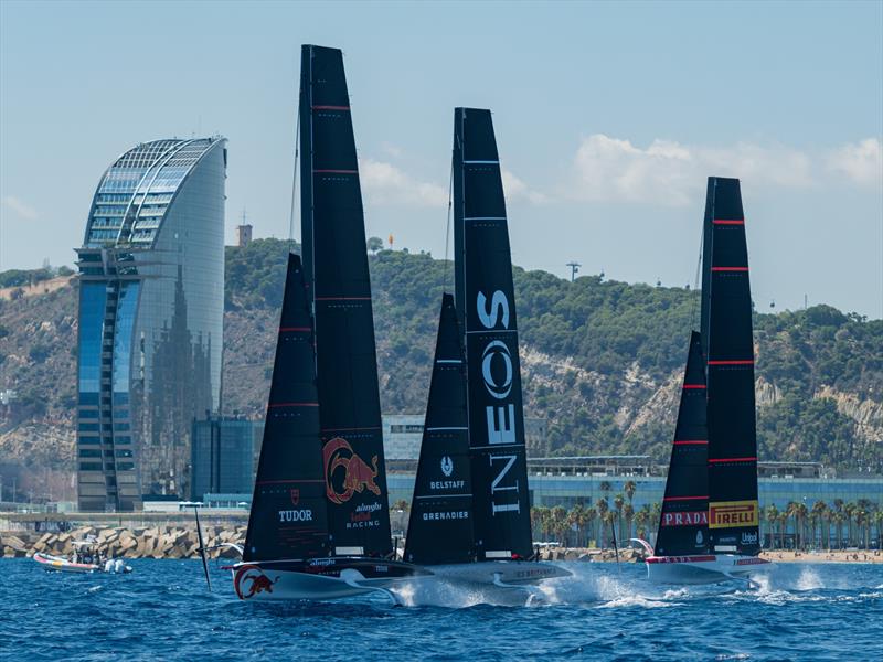 First Training Session - AC40 - Barcelona - August 31, 2023 - photo © America's Cup