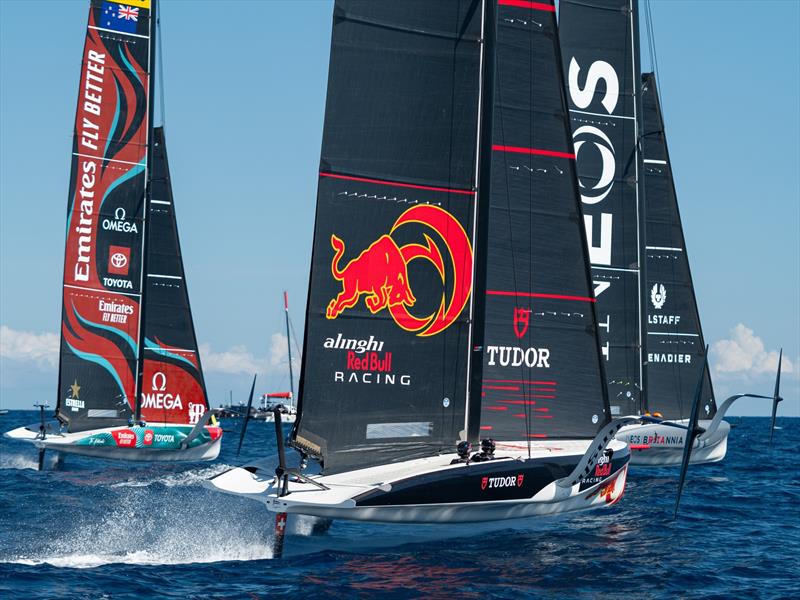 First Training Session - AC40 - Barcelona - August 31, 2023 - photo © America's Cup