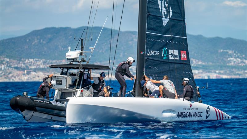 American Magic - AC40 - Day 62 - Barcelona - September 1, 2023 photo copyright Paul Todd/America's Cup taken at New York Yacht Club and featuring the AC40 class