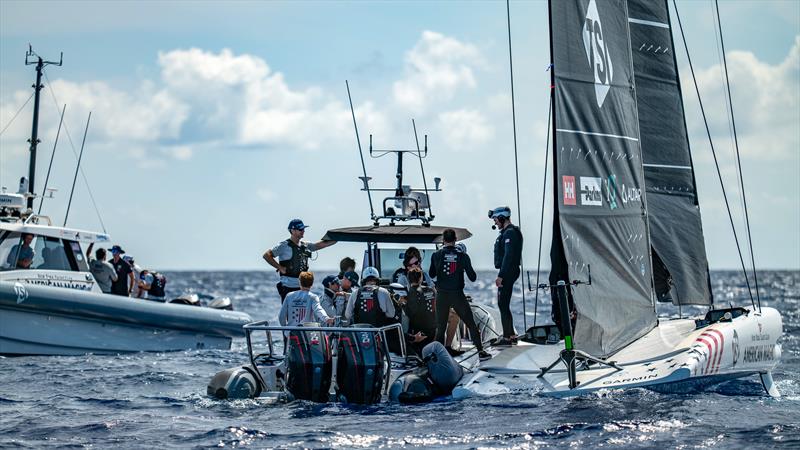 American Magic - AC40 - Day 62 - Barcelona - September 1, 2023 photo copyright Paul Todd/America's Cup taken at New York Yacht Club and featuring the AC40 class