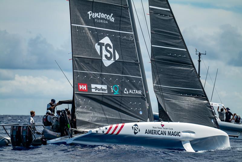 American Magic - AC40 - Day 62 - Barcelona - September 1, 2023 photo copyright Paul Todd/America's Cup taken at New York Yacht Club and featuring the AC40 class