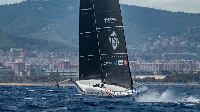 American Magic - AC40 - Day 62 - Barcelona - September 1, 2023 photo copyright Paul Todd/America's Cup taken at New York Yacht Club and featuring the AC40 class