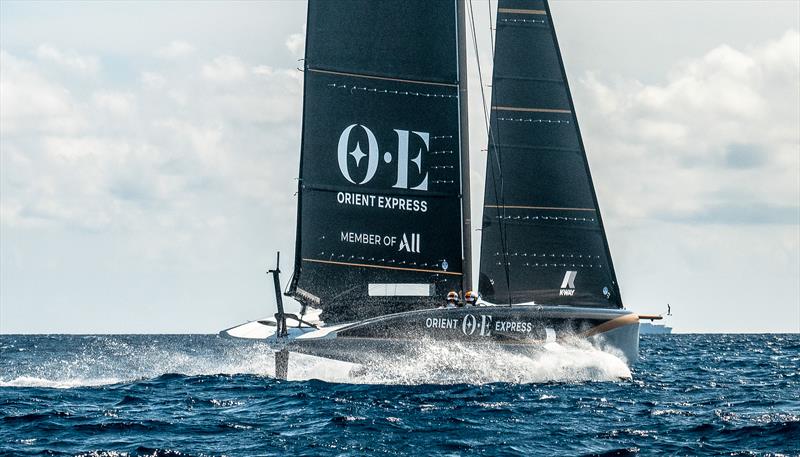 Orient Express Racing Team - AC40 - Day 3 - Barcelona - September 1, 2023 photo copyright Alex Carabi / America's Cup taken at Société Nautique de Saint-Tropez and featuring the AC40 class