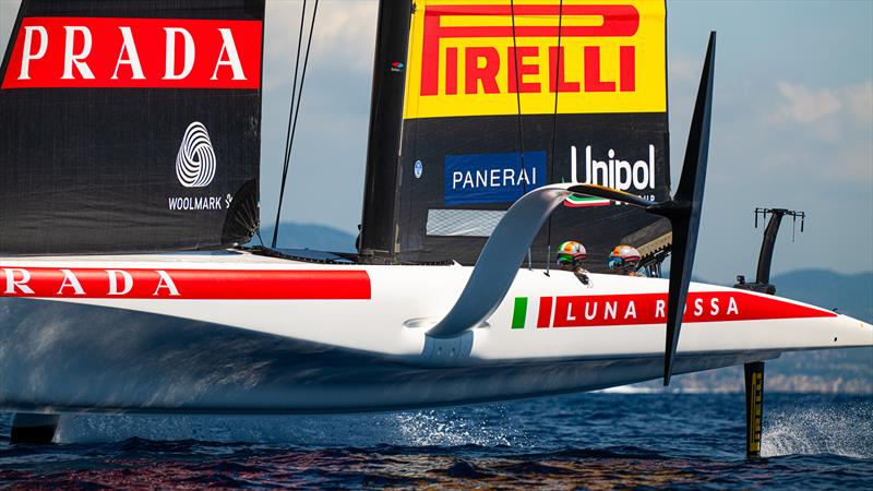 Luna Rossa Prada Pirelli -  America's Cup Practice - AC40 - Day 3 - Barcelona - September 1, 2023 photo copyright Ugo Fonolla / America's Cup taken at Circolo della Vela Sicilia and featuring the AC40 class