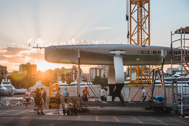 INEOS Britannia are set for the first America's Cup Preliminary Regatta in Vilanova i La Geltrú, Spain - photo © Cameron Gregory