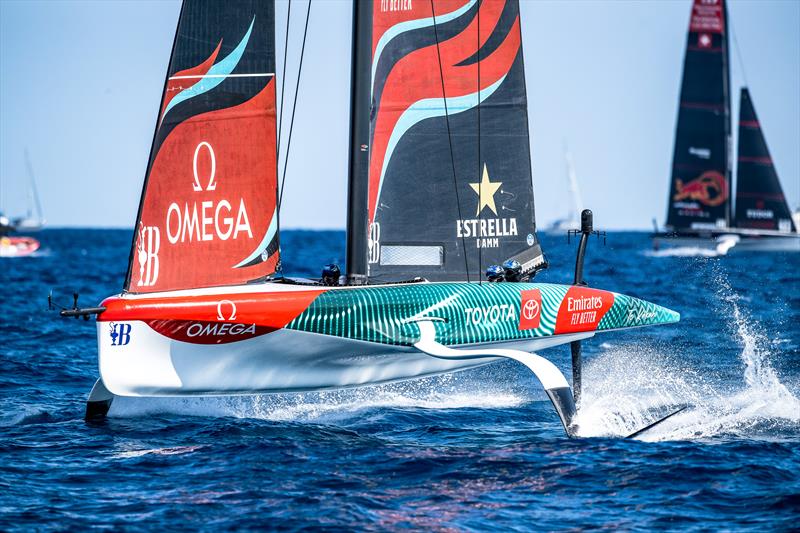 Practice Day -  AC40 - America's Cup Preliminary Regatta - Vilanova - September 14, 2023 photo copyright America's Cup Media taken at Club Náutic Vilanova and featuring the AC40 class