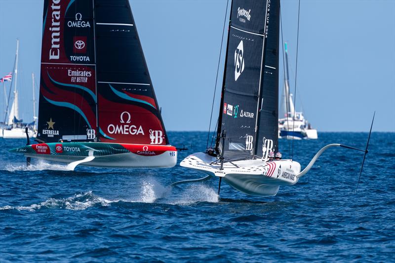 Race Day 2 -  AC40 - America's Cup Preliminary Regatta - Vilanova - September 16, 2023 photo copyright America's Cup Media taken at Club Náutic Vilanova and featuring the AC40 class