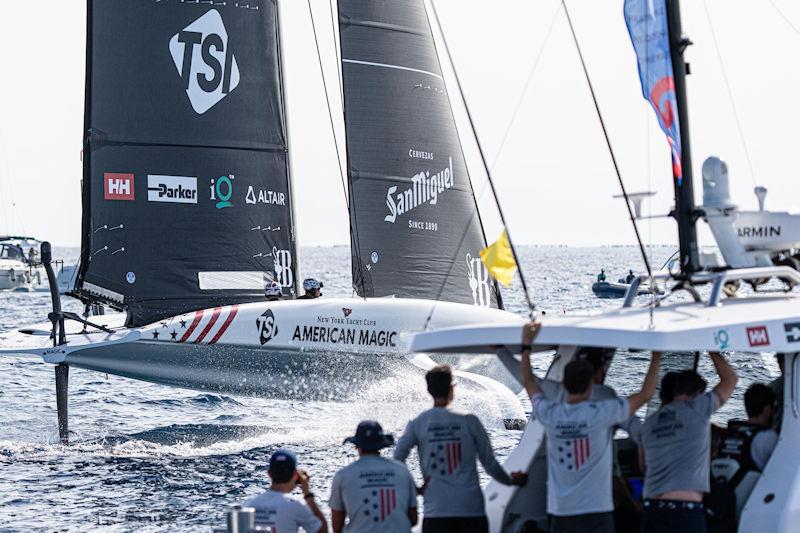 Race Day 2 -  AC40 - America's Cup Preliminary Regatta - Vilanova - September 16, 2023 photo copyright America's Cup Media taken at Club Náutic Vilanova and featuring the AC40 class