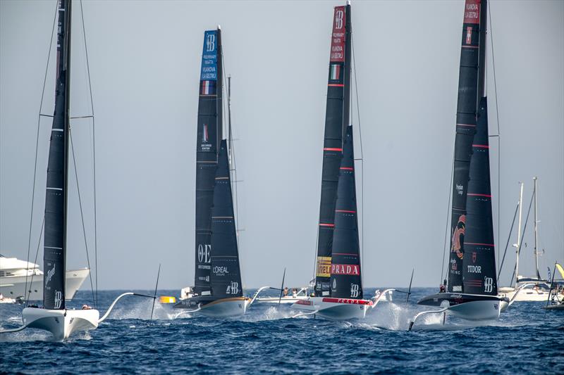 Race Day 3 -  AC40 - America's Cup Preliminary Regatta - Vilanova - September 17, 2023 photo copyright America's Cup Media taken at Club Náutic Vilanova and featuring the AC40 class