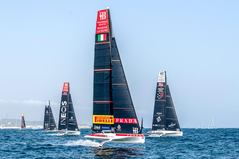 Race Day 3 -  AC40 - America's Cup Preliminary Regatta - Vilanova - September 17, 2023 photo copyright America's Cup Media taken at Club Náutic Vilanova and featuring the AC40 class