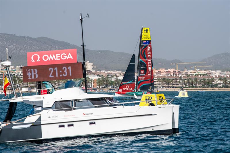 Emirates Team NZ wins Race 3 - Race Day 3 -  AC40 - America's Cup Preliminary Regatta - Vilanova - September 17, 2023 photo copyright America's Cup Media taken at Club Náutic Vilanova and featuring the AC40 class