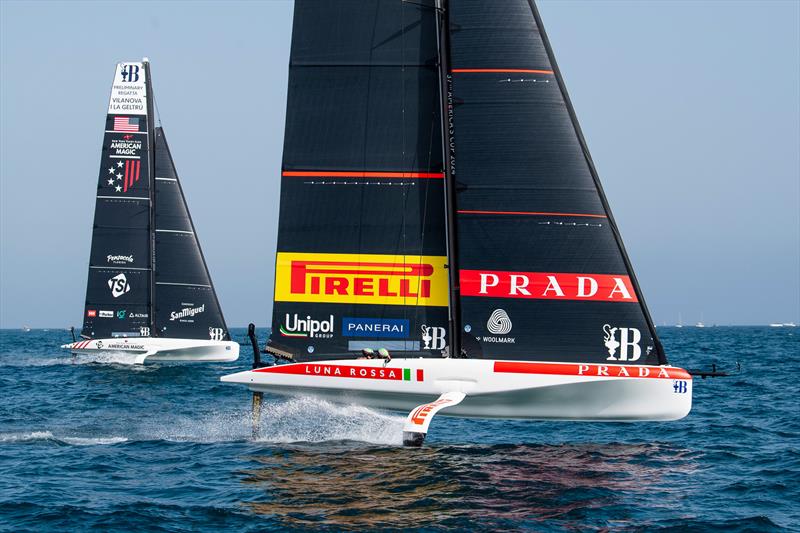 Race Day 3 -  AC40 - America's Cup Preliminary Regatta - Vilanova - September 17, 2023 photo copyright America's Cup Media taken at Club Náutic Vilanova and featuring the AC40 class