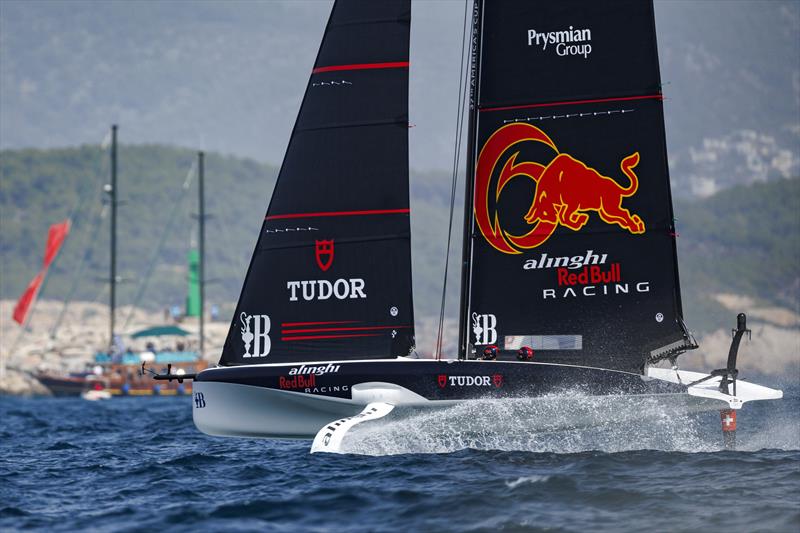 Alinghi Red Bull Racing on day 3 of the America's Cup Preliminary Regatta in Vilanova - photo © Alinghi Red Bull Racing / Samo Vidic